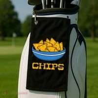 Chips And Salsa Matching Couple Halloween Cinco De Mayo Cute Golf Towel thumb 2