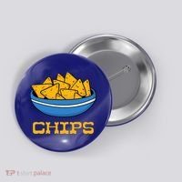 Chips And Salsa Matching Couple Halloween Cinco De Mayo Cute Button thumb 0