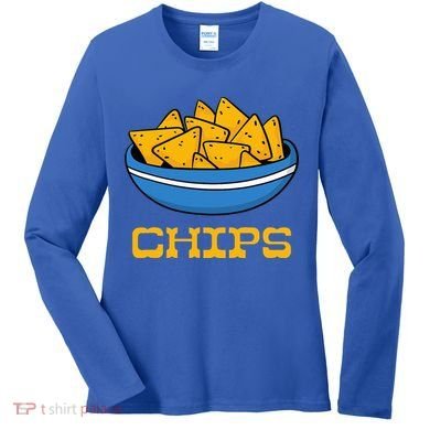 Chips And Salsa Matching Couple Halloween Cinco De Mayo Cute Women's Long Sleeve Shirt