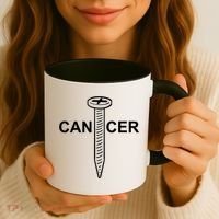Cancer Awareness Screw Cancer Cute Gift Coffee Mug thumb 3