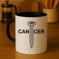 Cancer Awareness Screw Cancer Cute Gift Coffee Mug thumb 4