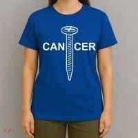 Cancer Awareness Screw Cancer Cute Gift T-Shirt thumb 4