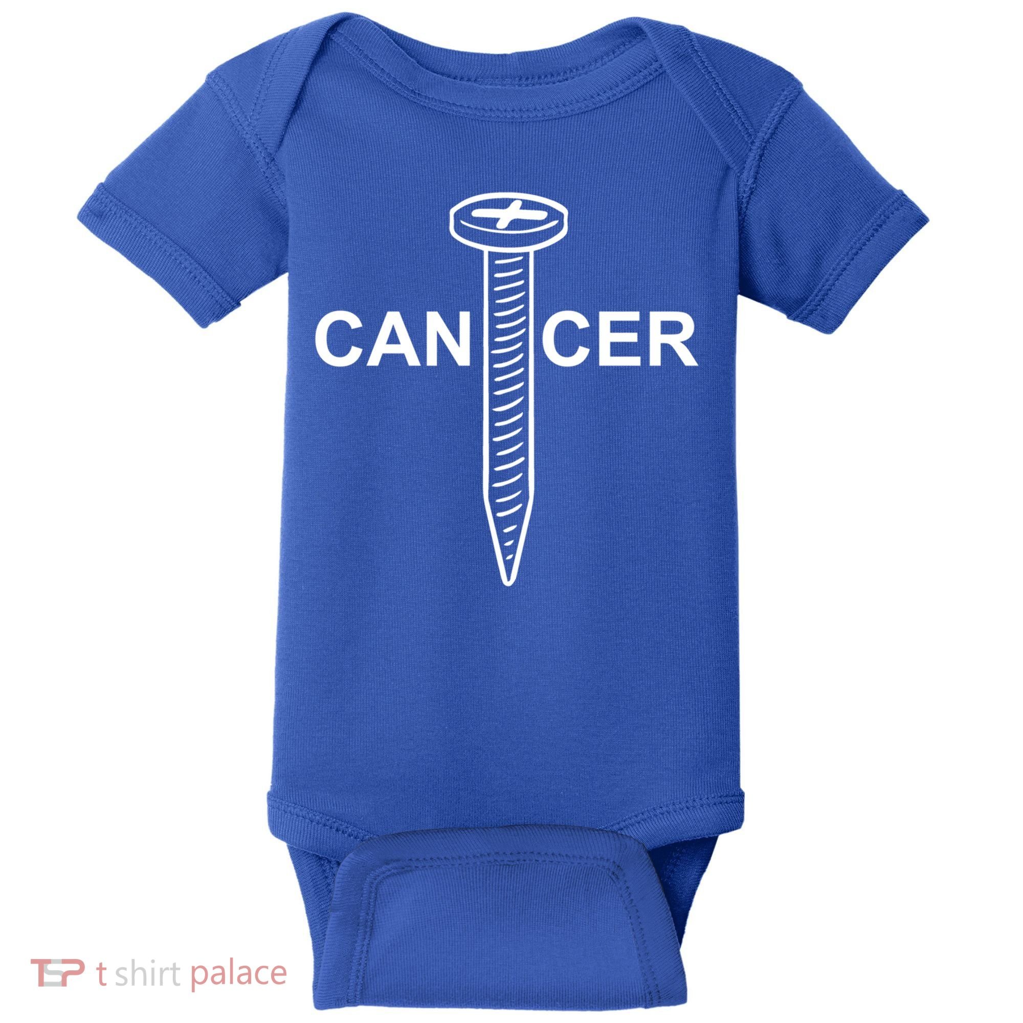 Cancer Awareness Screw Cancer Cute Gift Baby Bodysuit