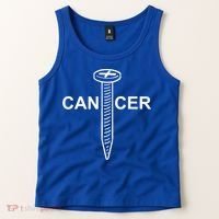 Cancer Awareness Screw Cancer Cute Gift Tank Top thumb 2