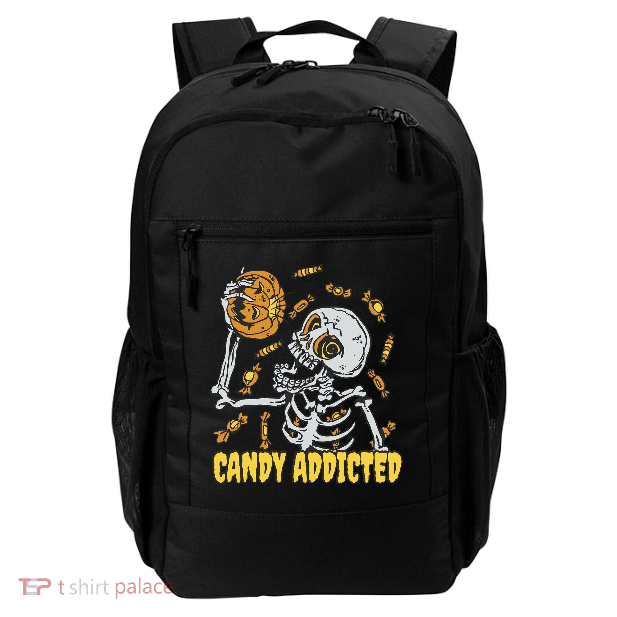 Candy Addicted Skeleton Halloween Backpack