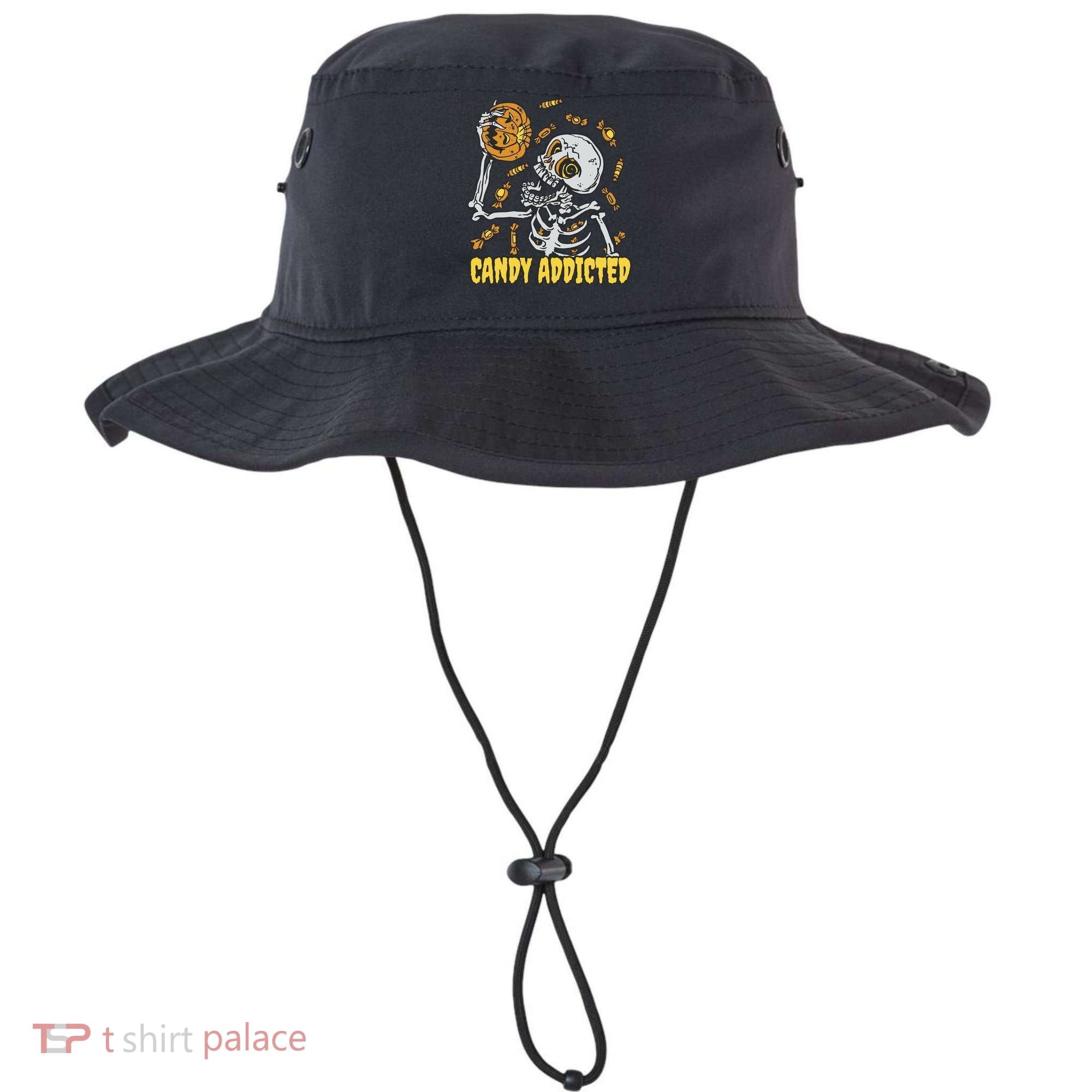 Candy Addicted Skeleton Halloween Bucket Hat