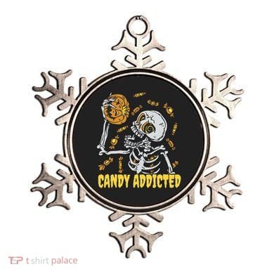 Candy Addicted Skeleton Halloween Ornament