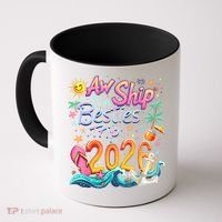 Cute Aw Ship Its A Besties Trip 2026 Vacation Coffee Mug thumb 0