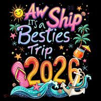 Cute Aw Ship Its A Besties Trip 2026 Vacation Coffee Mug thumb 5