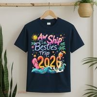 Cute Aw Ship Its A Besties Trip 2026 Vacation T-Shirt thumb 2