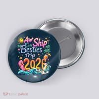 Cute Aw Ship Its A Besties Trip 2026 Vacation Button thumb 0