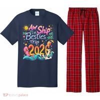 Cute Aw Ship Its A Besties Trip 2026 Vacation Pajama Set thumb 0