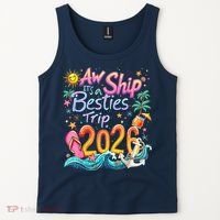Cute Aw Ship Its A Besties Trip 2026 Vacation Tank Top thumb 2