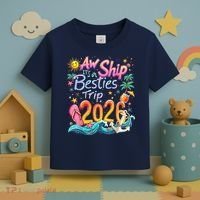 Cute Aw Ship Its A Besties Trip 2026 Vacation Toddler T-Shirt thumb 3