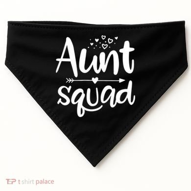 Cute Aunt Squad Great Gift Auntie Gift USA-Made Doggie Bandana