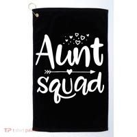 Cute Aunt Squad Great Gift Auntie Gift Golf Towel thumb 0