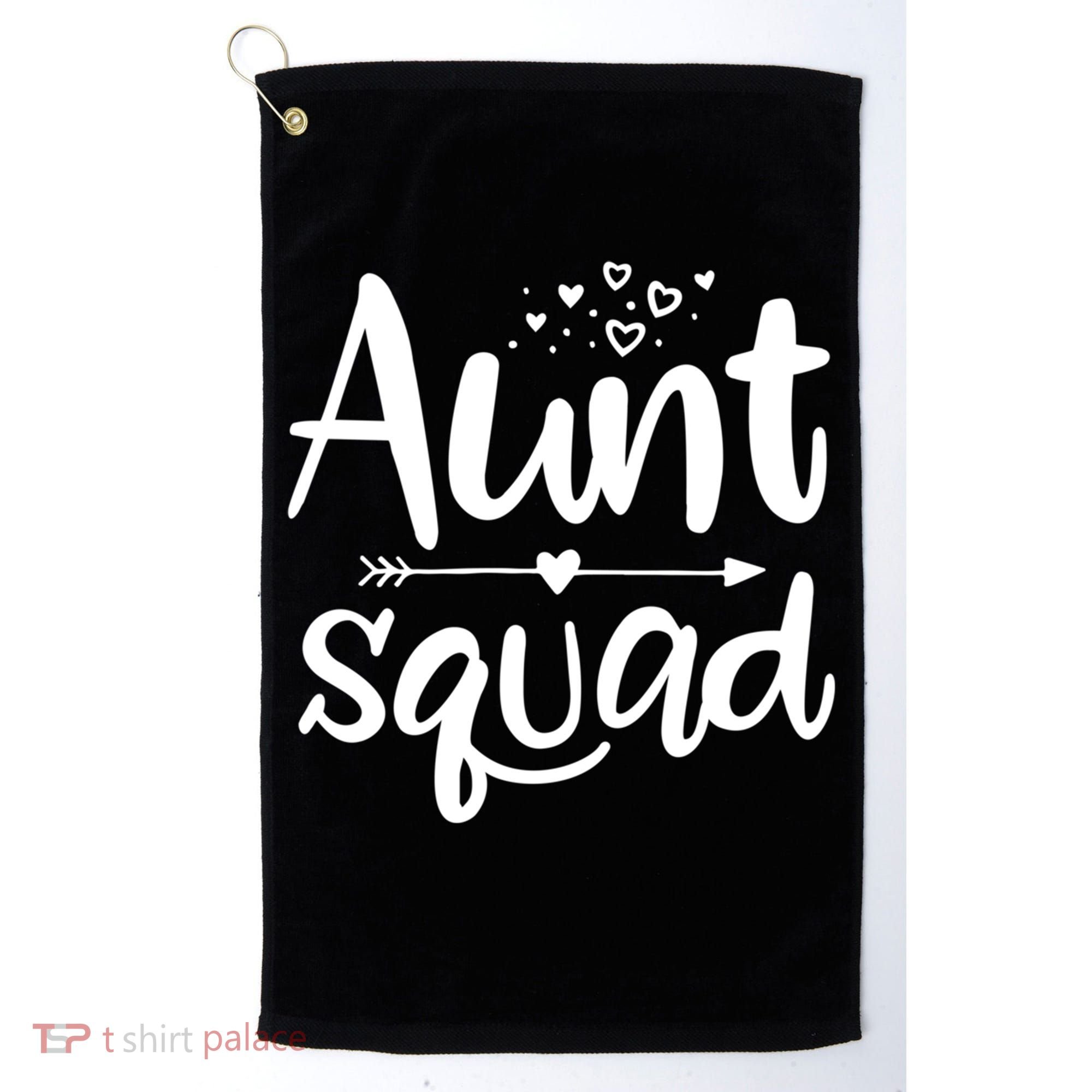 Cute Aunt Squad Great Gift Auntie Gift Golf Towel