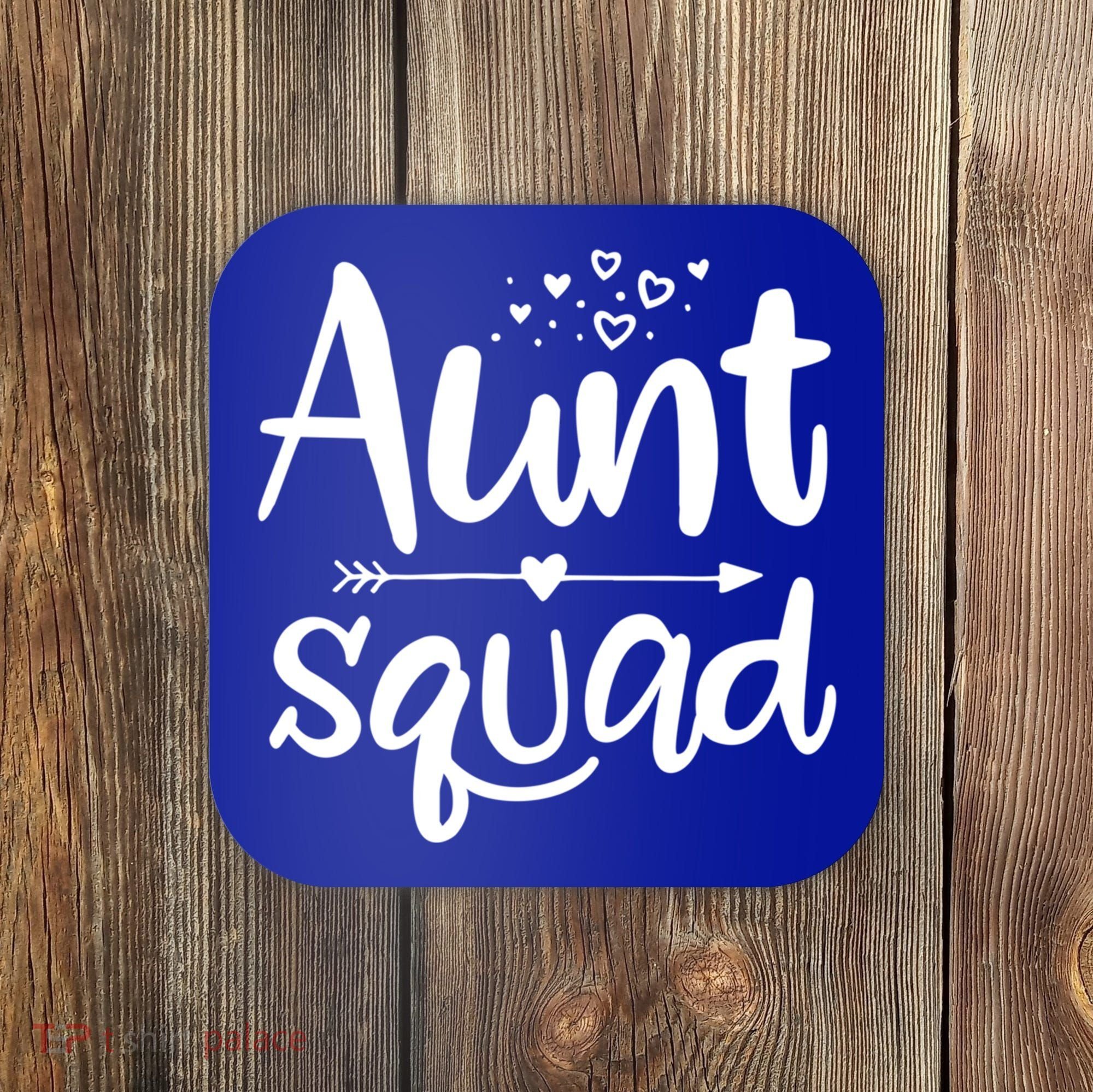 Cute Aunt Squad Great Gift Auntie Gift Coaster