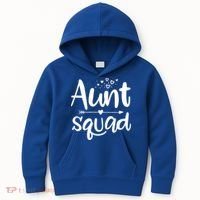 Cute Aunt Squad Great Gift Auntie Gift Kids Hoodie thumb 0
