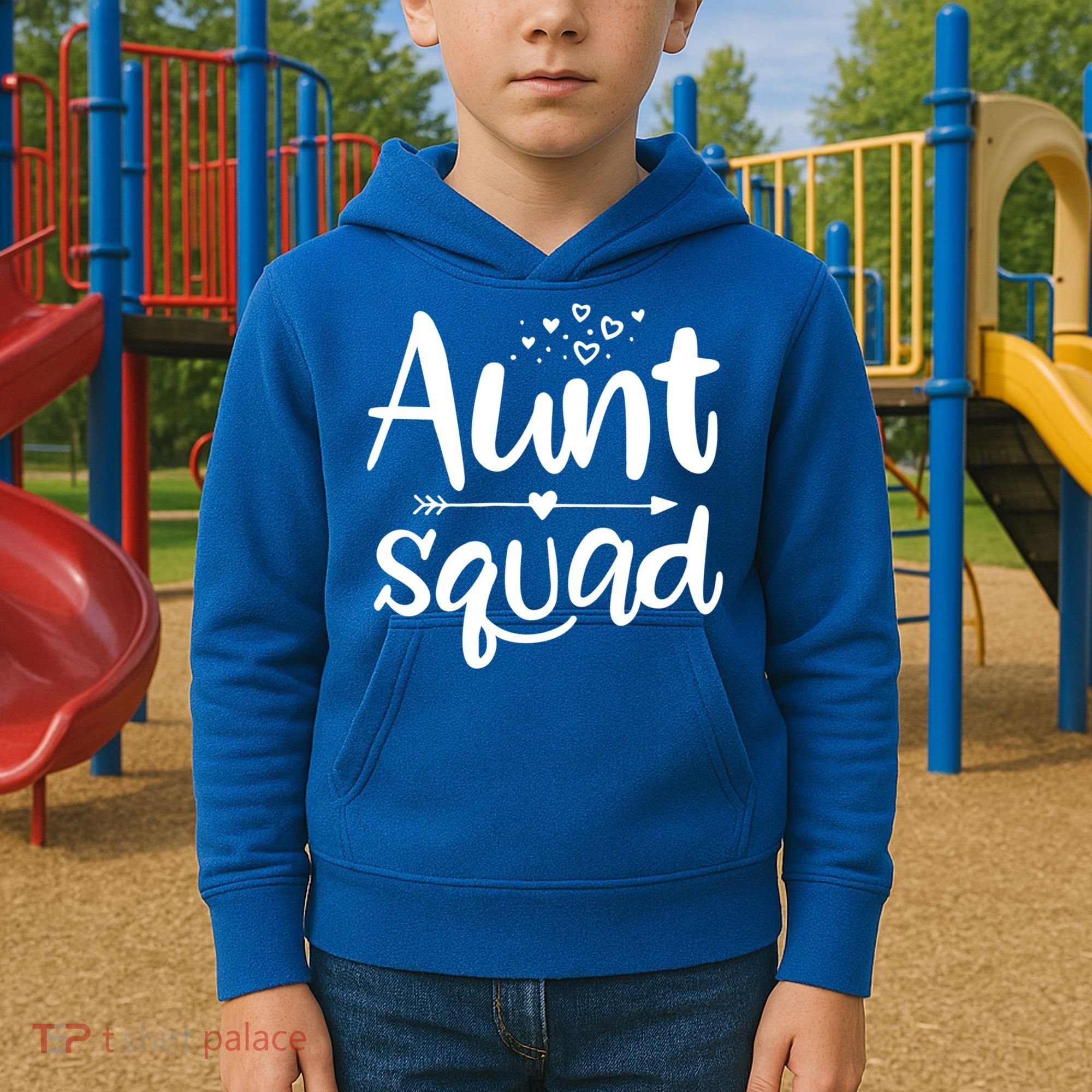 Cute Aunt Squad Great Gift Auntie Gift Kids Hoodie