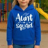 Cute Aunt Squad Great Gift Auntie Gift Kids Hoodie thumb 3