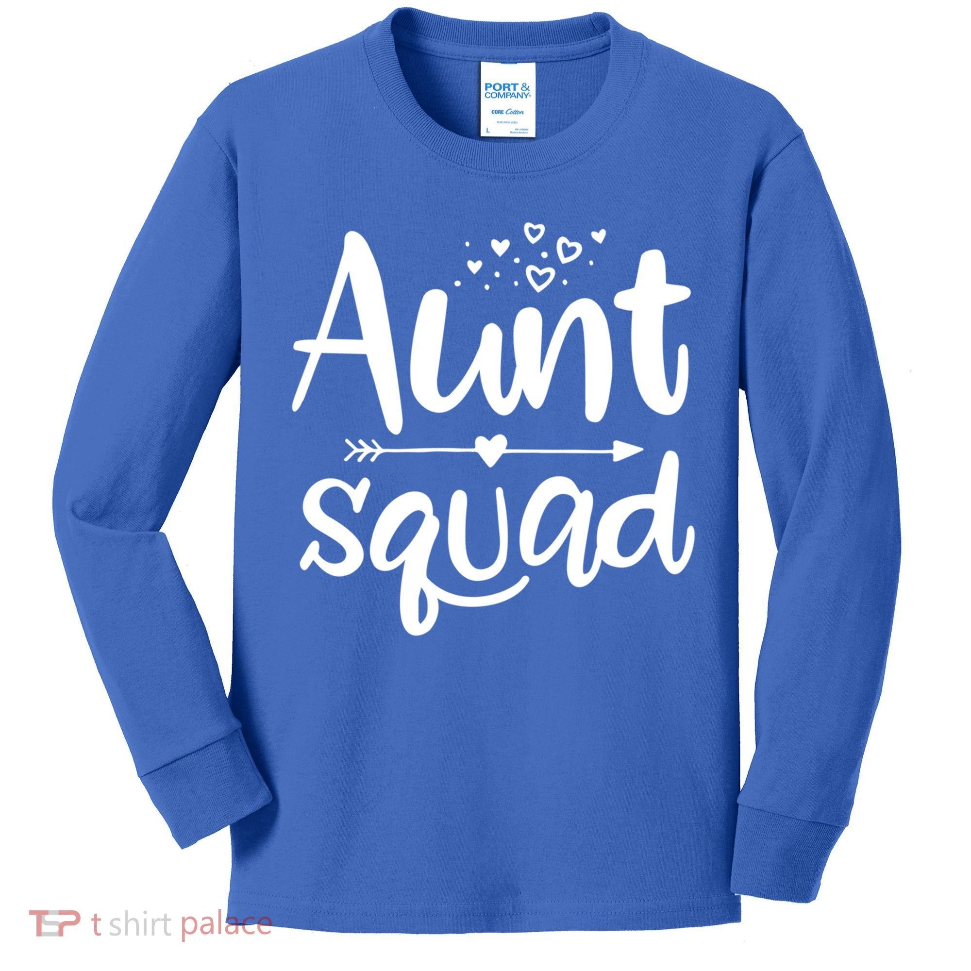 Cute Aunt Squad Great Gift Auntie Gift Kids Long Sleeve Shirt