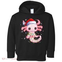 Christmas Axolotl Santa Hat Lights Japanese Cute Anime Xmas Toddler Hoodie thumb 0
