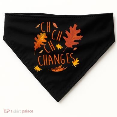 Changes Autumn Season USA-Made Doggie Bandana