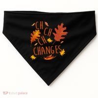 Changes Autumn Season USA-Made Doggie Bandana thumb 0