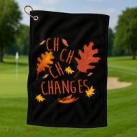 Changes Autumn Season Golf Towel thumb 1