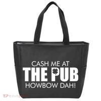 Cash Me At The Pub Howbow Dah! Irish St. Patrick's Day Clover Tote Bag thumb 0