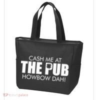 Cash Me At The Pub Howbow Dah! Irish St. Patrick's Day Clover Tote Bag thumb 3