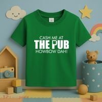 Cash Me At The Pub Howbow Dah! Irish St. Patrick's Day Clover Toddler T-Shirt thumb 3