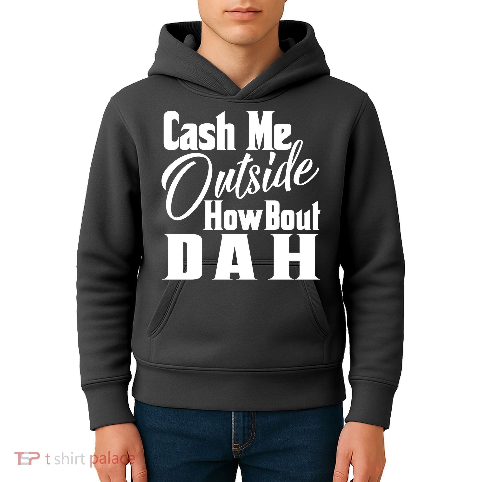 Cash Me Outside How Bout Dah Funny Meme Kids Hoodie