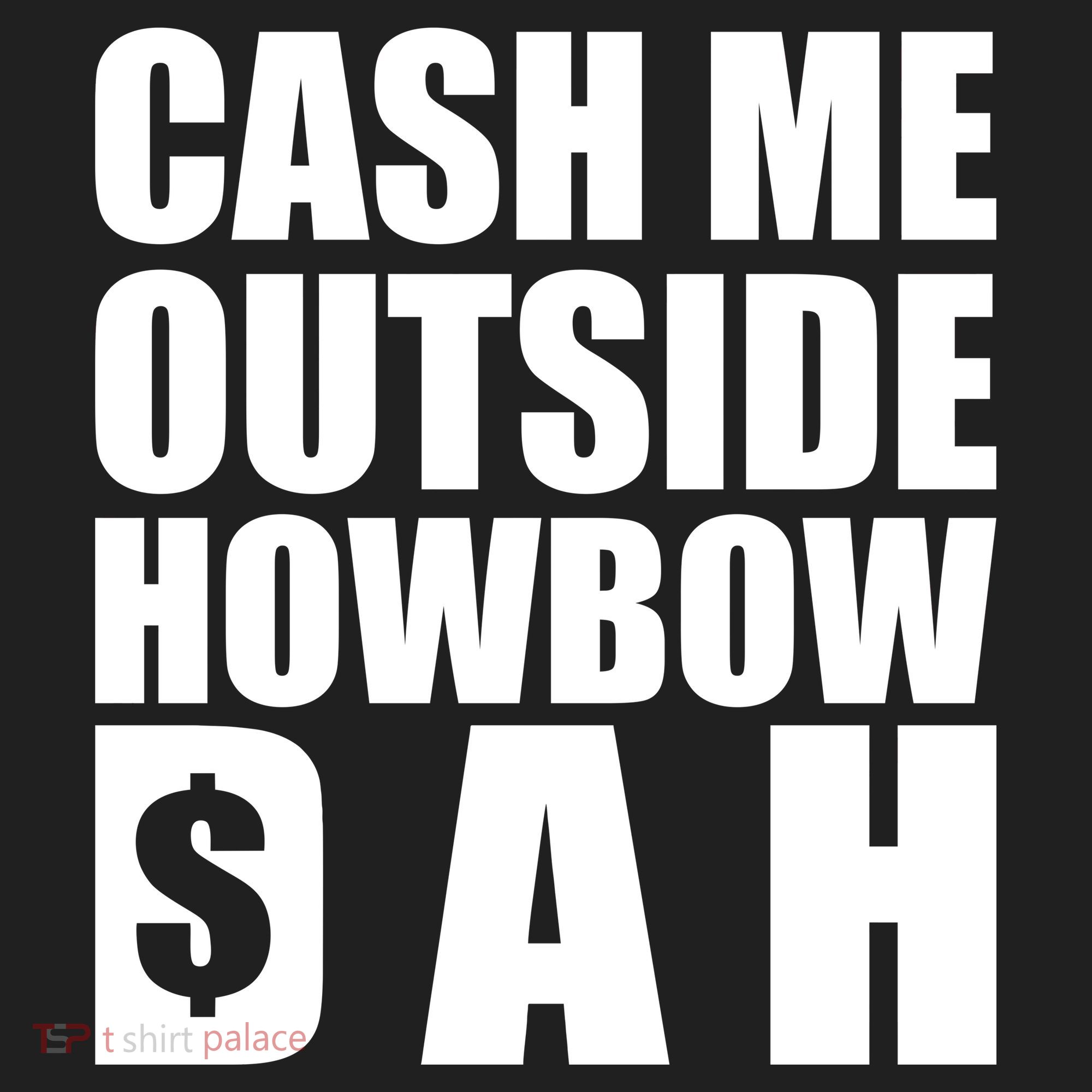 Cash Me Outside Howbow DAH Block Letters Meme Quote Beanie