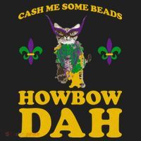 Cash Me Some Beads Howbow Dah Mardi Gras Golf Towel thumb 3