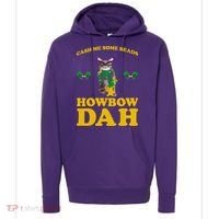 Cash Me Some Beads Howbow Dah Mardi Gras Hoodie thumb 0