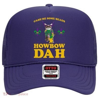Cash Me Some Beads Howbow Dah Mardi Gras Hat