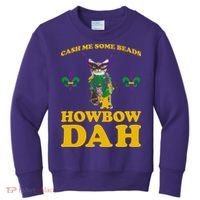 Cash Me Some Beads Howbow Dah Mardi Gras Kids Sweatshirt thumb 0