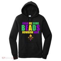 Cash Me Some Beads Howbow Dah! Mardi Gras New Orleans Women's Hoodie thumb 0