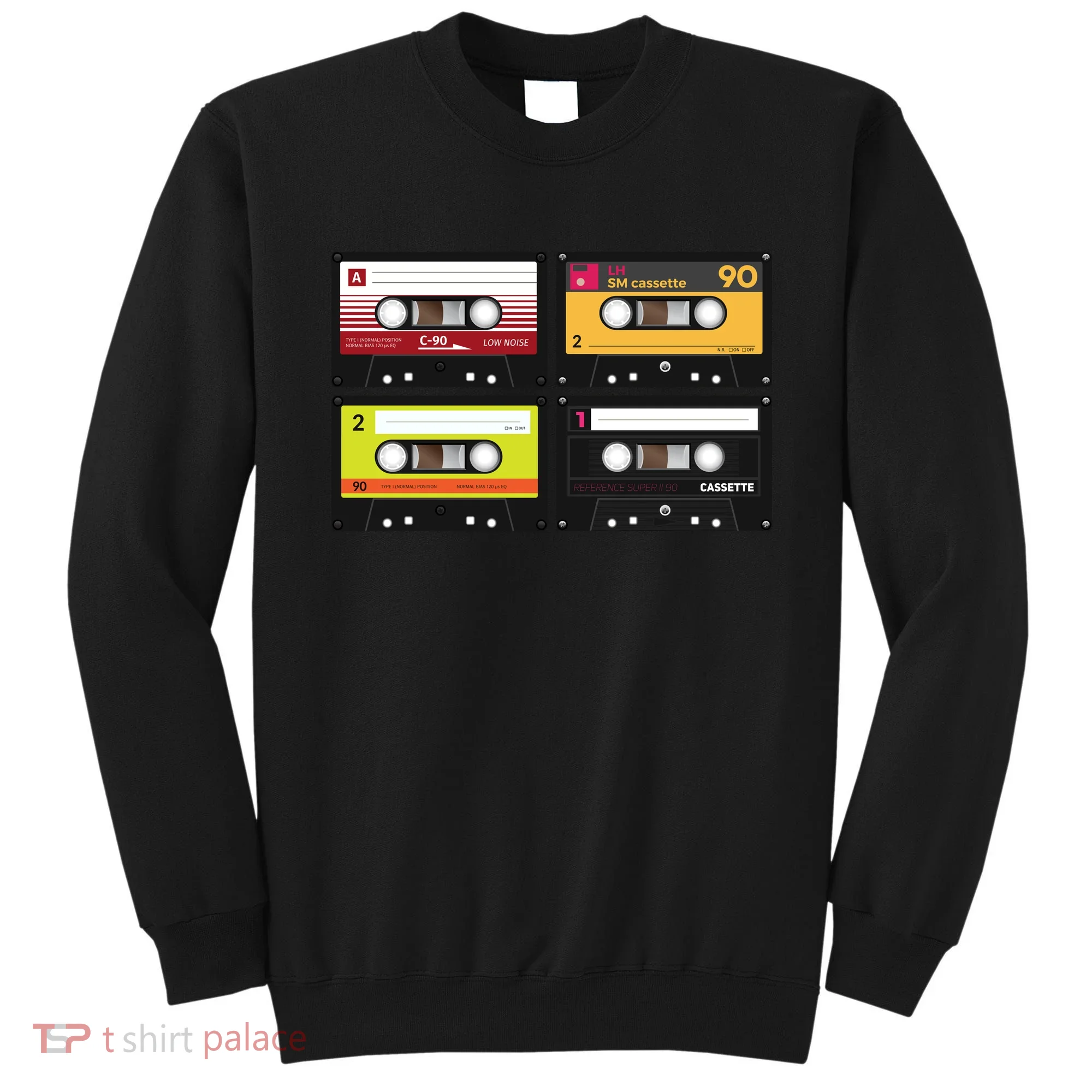 Cassette Tapes Music Mixtape Vintage Retro 80s Tech Sweatshirt