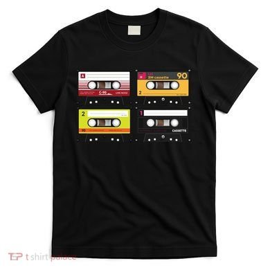Cassette Tapes Music Mixtape Vintage Retro 80s Tech T-Shirt