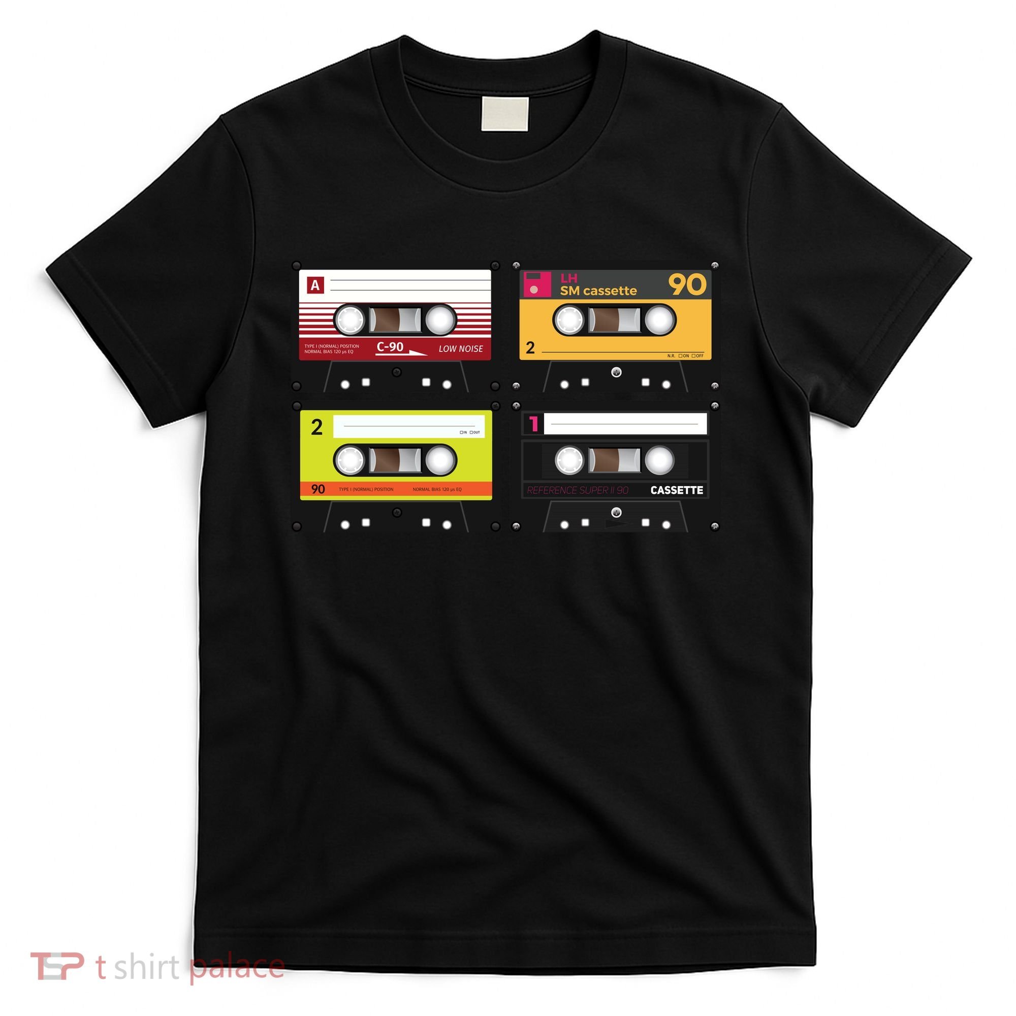 Cassette Tapes Music Mixtape Vintage Retro 80s Tech T-Shirt