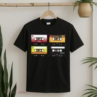 Cassette Tapes Music Mixtape Vintage Retro 80s Tech T-Shirt thumb 2