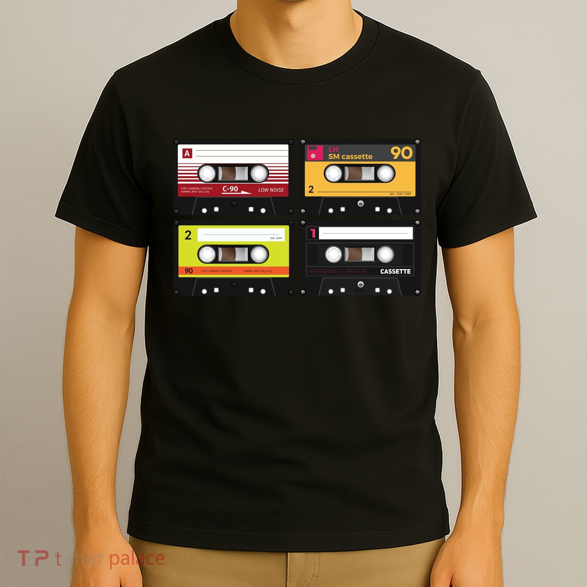 Cassette Tapes Music Mixtape Vintage Retro 80s Tech T-Shirt