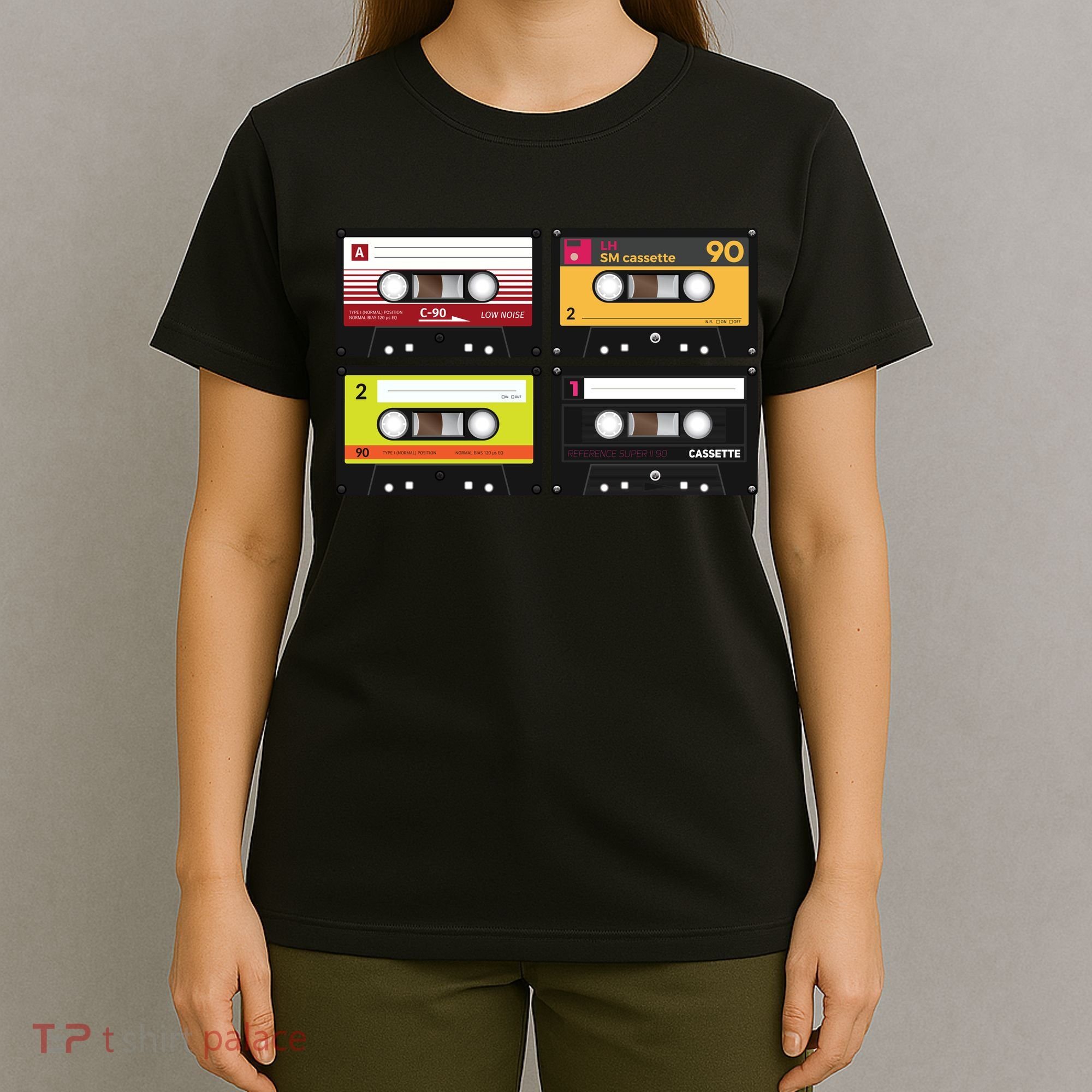 Cassette Tapes Music Mixtape Vintage Retro 80s Tech T-Shirt