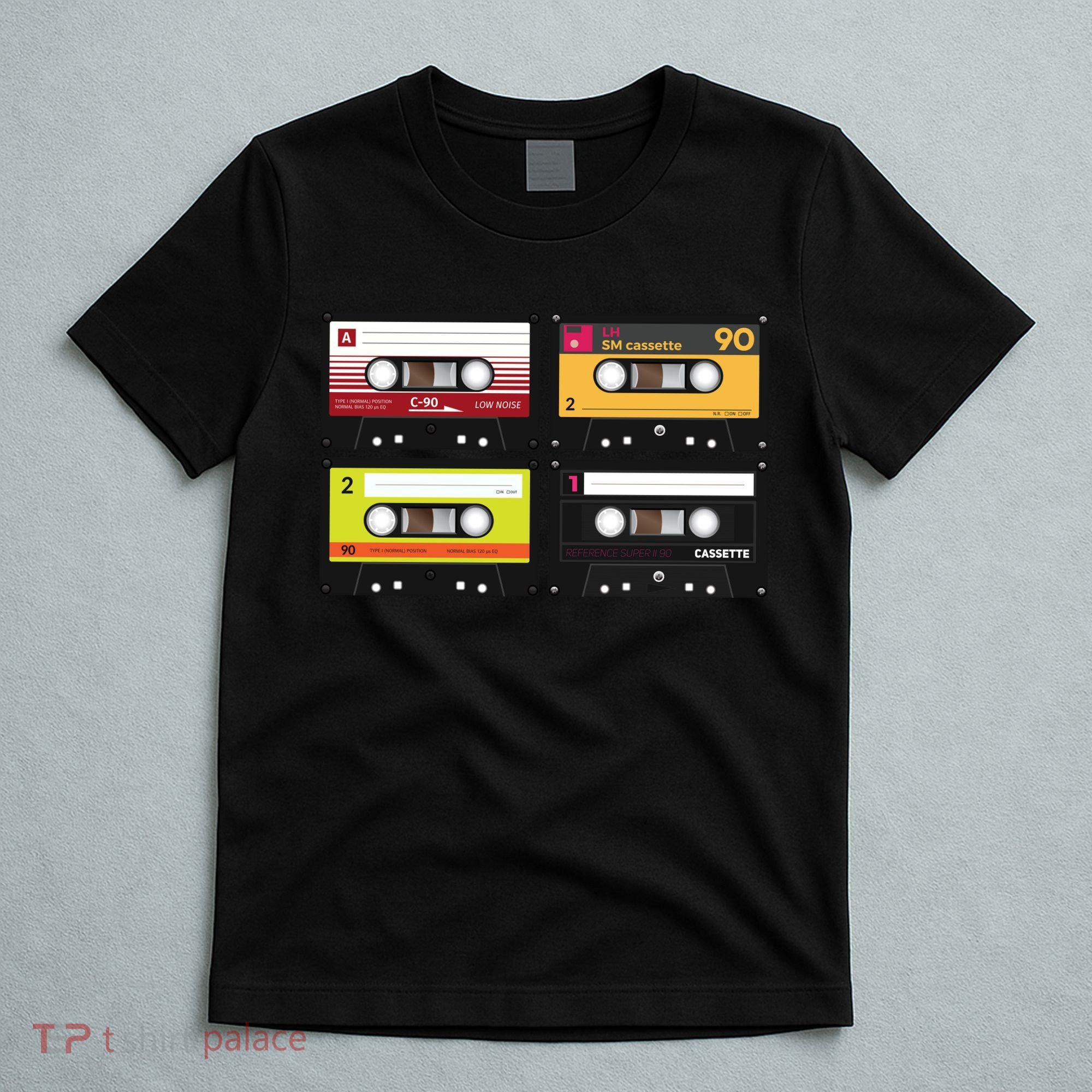 Cassette Tapes Music Mixtape Vintage Retro 80s Tech T-Shirt