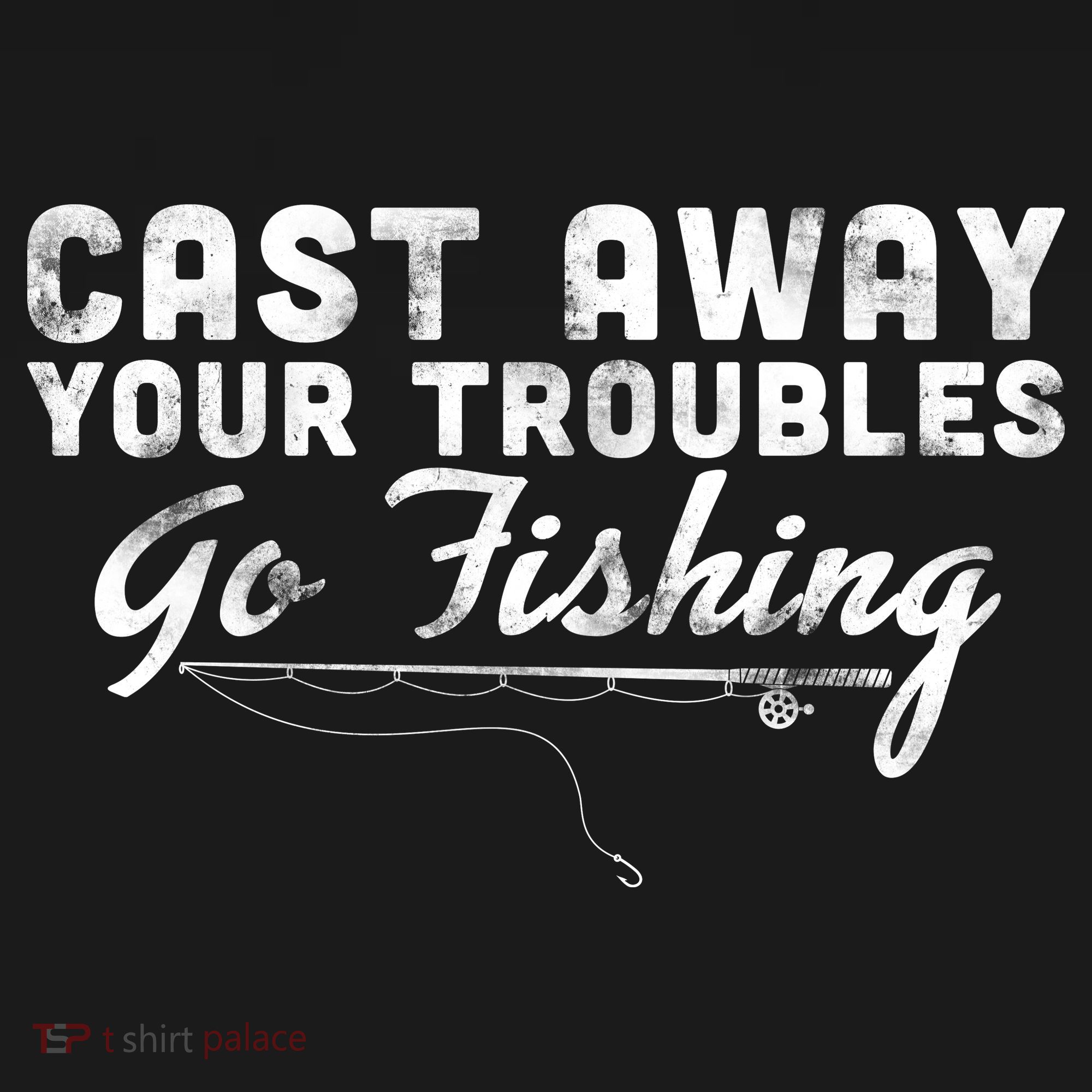 Cast Away Your Troubles Go Fishing Backpack