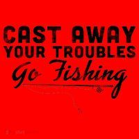Cast Away Your Troubles Go Fishing Santa Hat thumb 1