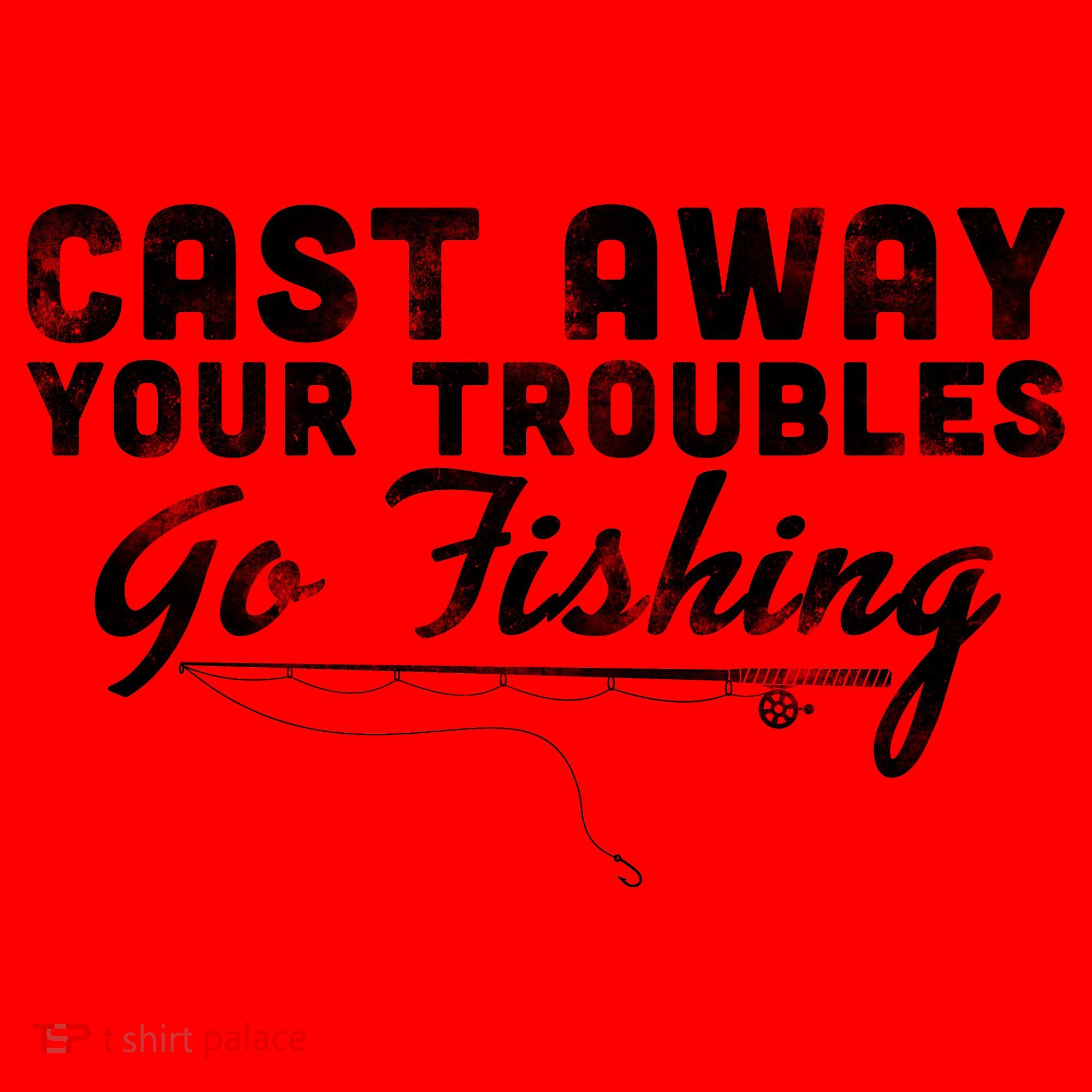 Cast Away Your Troubles Go Fishing Santa Hat
